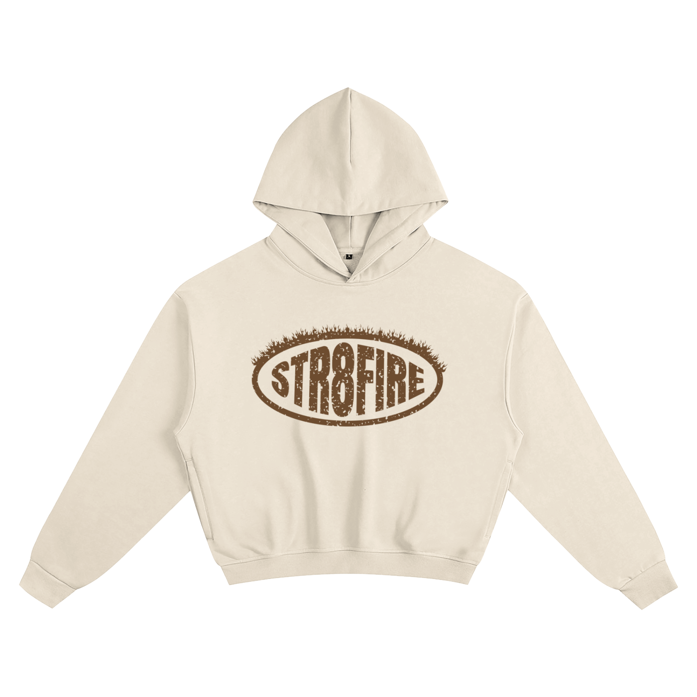 Str8Fire Original Flamed Oval Apricot Box Hoodie