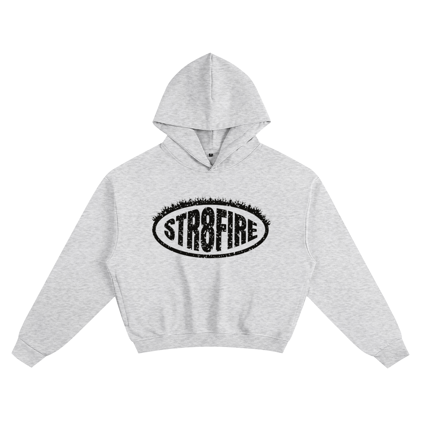 Str8Fire Original Flamed Oval Gray Box Hoodie