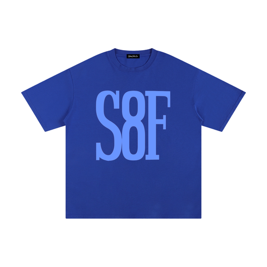 "The Str8Fire Tee" Blue