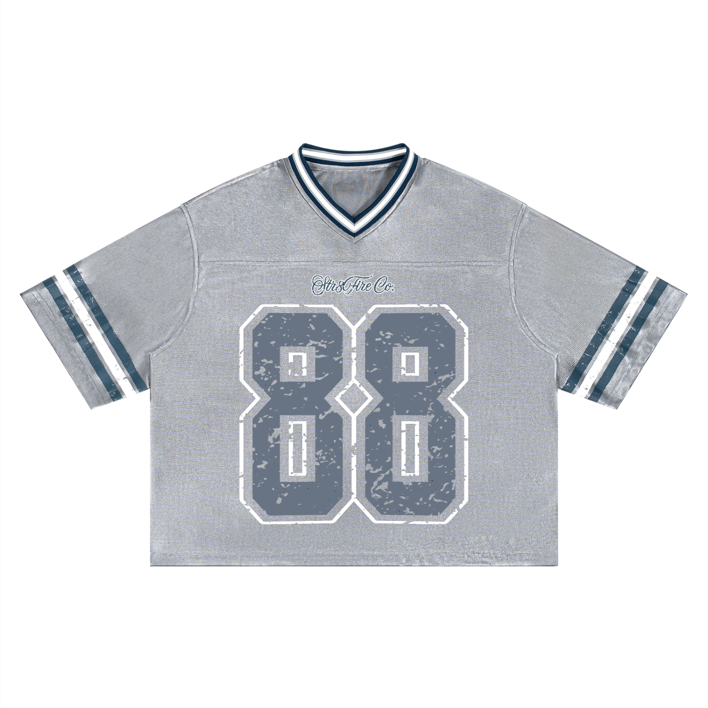 Str8Fire Original "#88" Boxy fit Striped Jersey