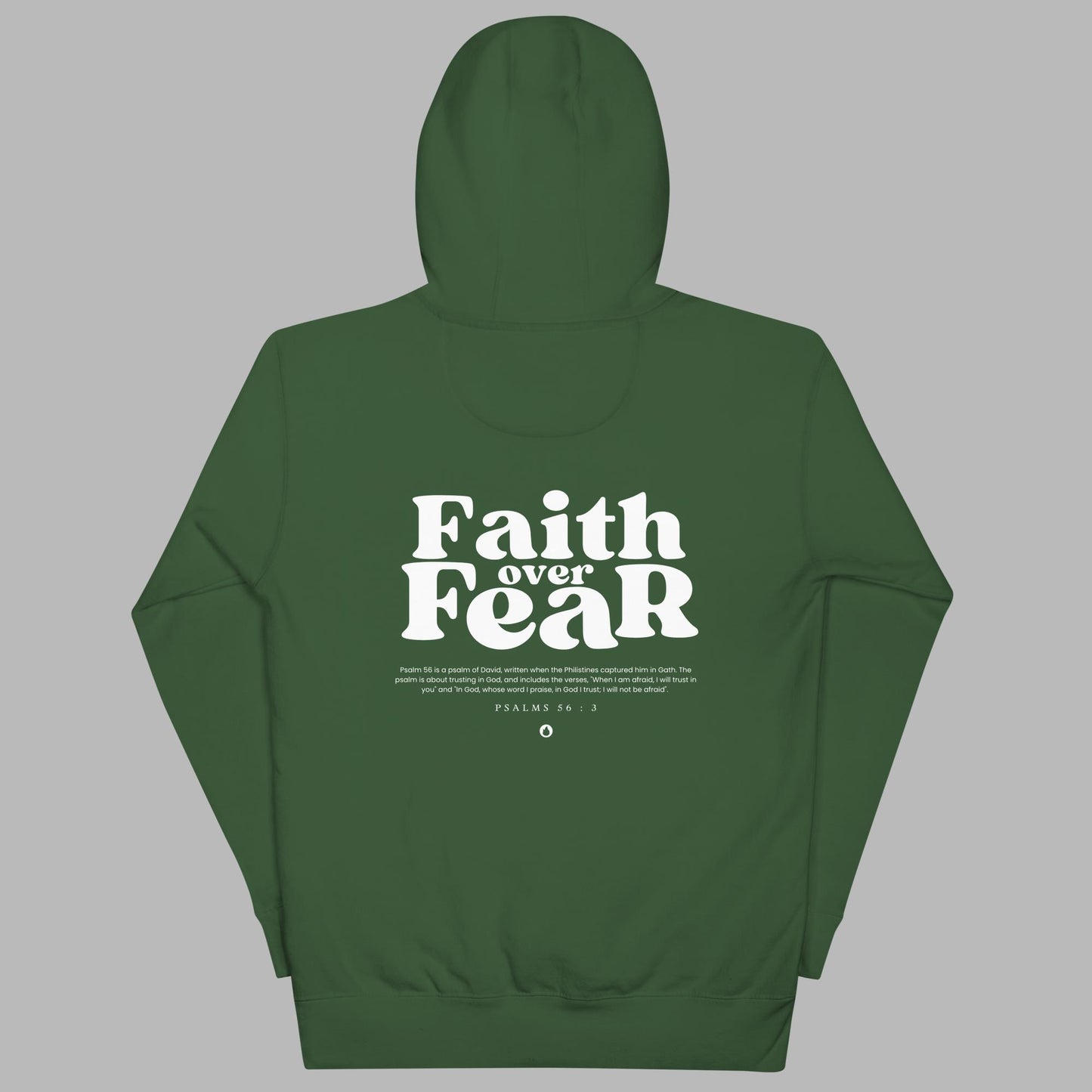 "Faith over Fear" Religious Womens Graphic Hoodie