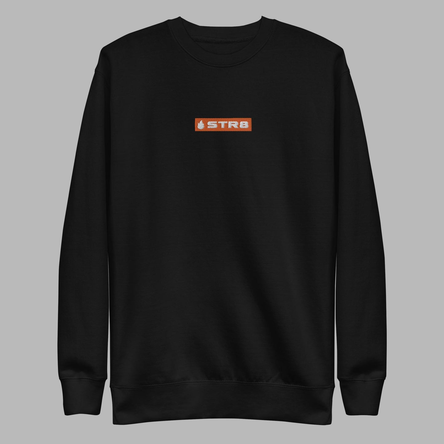 Str8Fire Original Womens Embroidered Orange Box Sweatshirt