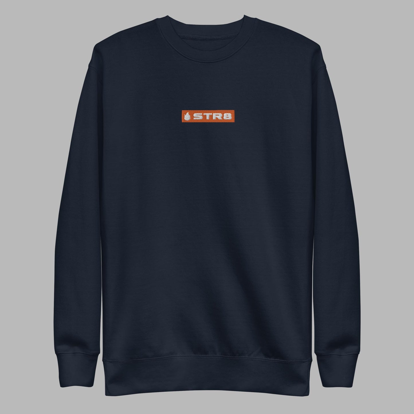 Str8Fire Original Womens Embroidered Orange Box Sweatshirt