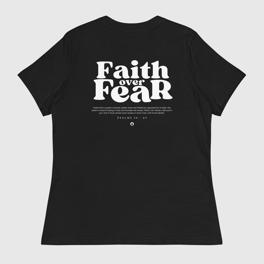 "Faith over Fear" Religious Womens Graphic Tee